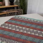 Centro De Mesa Geométrico Com Linhas 70cm X 70cm Único