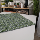 Centro De Mesa Geométrico Verde 70cm X 70cm Único