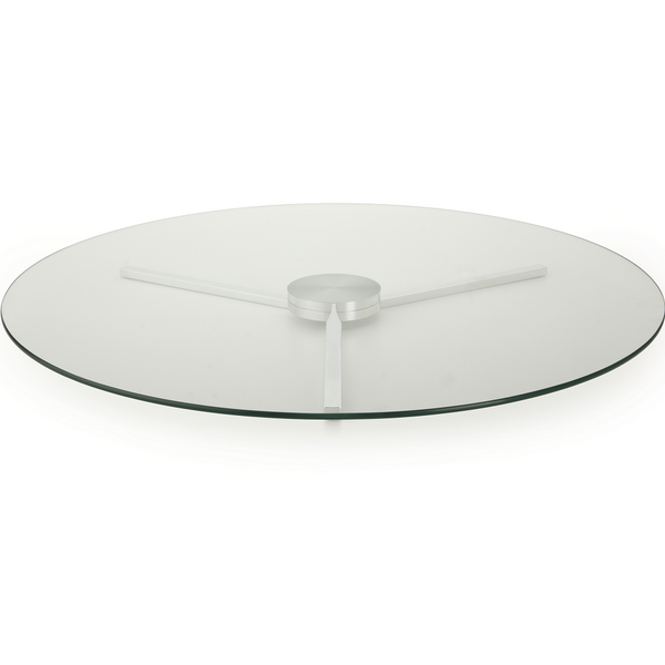 Centro De Mesa Giratório 70cm Vidro Incolor Forma Collection