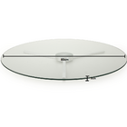 Centro De Mesa Giratorio 800mm Incolor F Collection Vidro