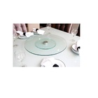 Centro De Mesa Giratório De Vidro 40cm