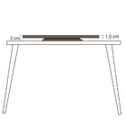 Centro De Mesa Giratório Ø70cm Vidro Preto Forma Collection