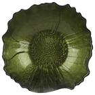 Centro De Mesa Glass Blend Em Vidro 335ml D16xa5cm Cor Verde