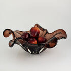 Centro De Mesa Grande De Murano Cristais São Marcos - Marrom