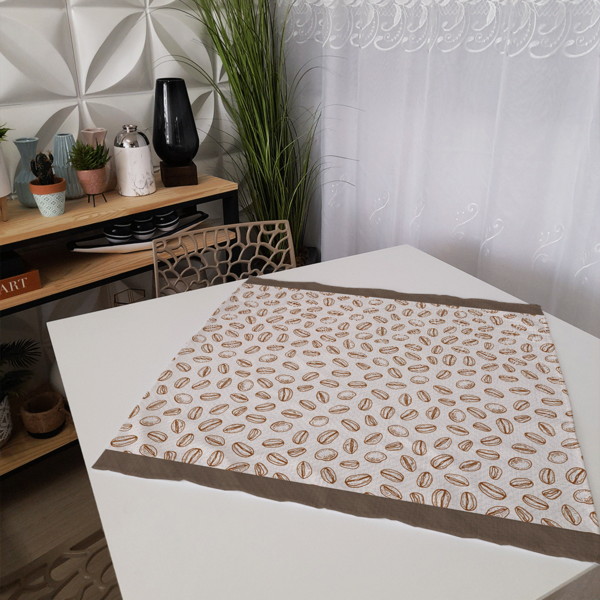 Centro De Mesa Grãos De Café 70cm X 70cm Único