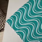 Centro De Mesa Linhas Onduladas 70cm X 70cm Único