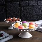 Centro De Mesa Lyor Coração De Ceramica Branco 20,5cm