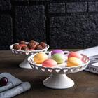 Centro De Mesa Lyor Coração De Ceramica Branco 20,5cm