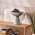 Centro De Mesa Moderno Orgânico Cinza 26,5cm