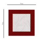 Centro De Mesa Multi Cerejas 70cm X 70cm Único