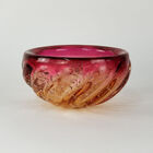 Centro De Mesa - Murano Cristais São Marcos - Âmbar E Rosa