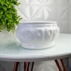 Centro De Mesa Pequeno De Cerâmica Romântico Na Cor Branca