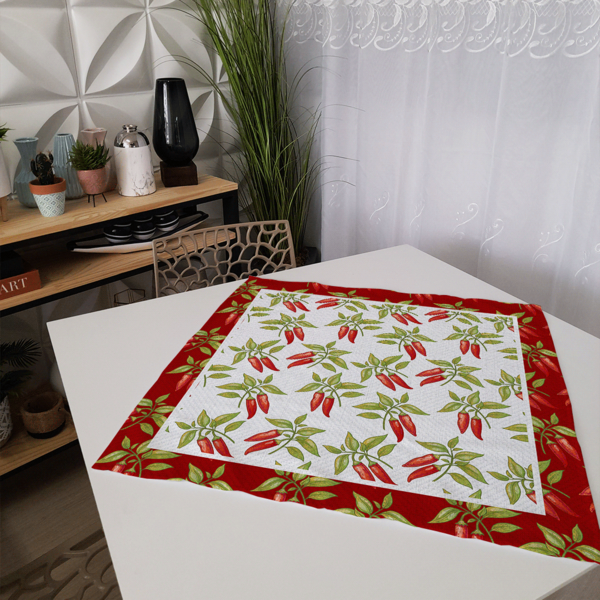 Centro De Mesa Pimentas 70cm X 70cm Único