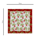 Centro De Mesa Pimentas 70cm X 70cm Único