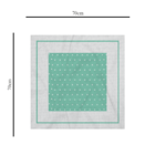 Centro De Mesa Poá Verde 70cm X 70cm Único