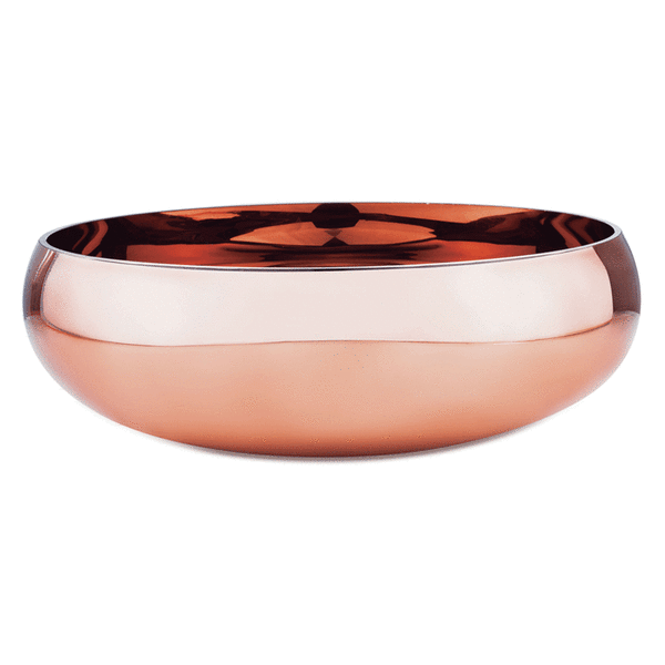 Centro De Mesa Rose Gold Em Vidro Mart 10123