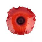 Centro De Mesa Rouge Em Vidro D20,5xa4cm Cor Vermelho