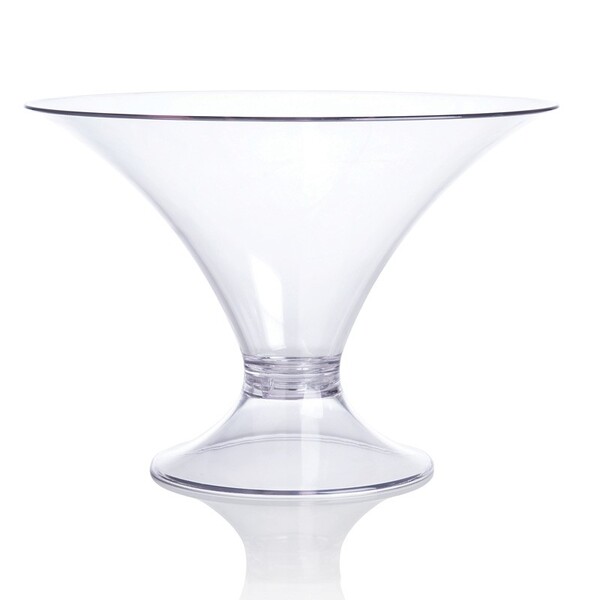 Centro De Mesa Taça Vitra Alta Pé Baixo Nt Vt450 Ou