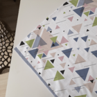 Centro De Mesa Triângulos 70cm X 70cm Único