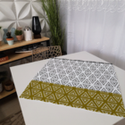 Centro De Mesa Triângulos Boho 70cm X 70cm Único