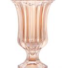 Centro De Mesa Vaso Com Pé Vidro Renaissance Âmbar - Lyor