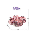 Centro De Mesa Vidro Italy Púrpura Com Detalhes Rose 21cm 446