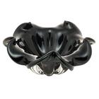 Centro De Mesa Wolff Italy De Vidro Preto E Rosé 21cm X 10cm