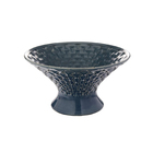 Centro Mesa 17x32cm Morea Ceramica Azul