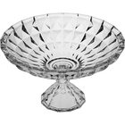 Centro Mesa Decorativo Enfeite 19x33x33cm Vidro Transparente