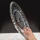 Centro Mesa Decorativo Enfeite 3x29x29cm Vidro Transparente