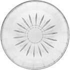 Centro Mesa Decorativo Enfeite 8x28x28cm Vidro Transparente