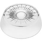 Centro Mesa Decorativo Enfeite 8x28x28cm Vidro Transparente