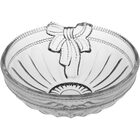 Centro Mesa Decorativo Enfeite 9x24x24cm Vidro Transparente