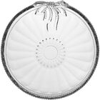 Centro Mesa Decorativo Enfeite 9x24x24cm Vidro Transparente