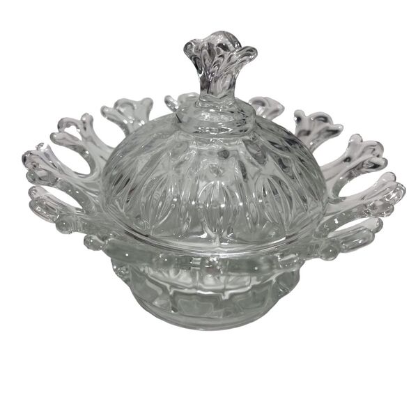 Centro Mesa Fruteira Formato Flor Pétala Transparente Dg0505