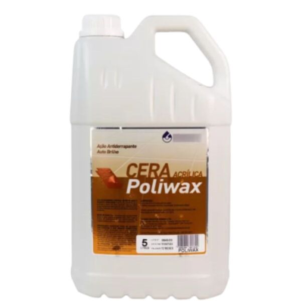 Cera Acrílica Poliwax  - Preta - Cleaner - 5 Litros