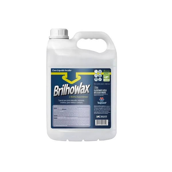 Cera Brilho Wax - Incolor - Ingleza - 5 Litros