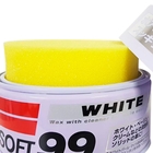 Cera Carnaúba Para Carros Brancos 350g Soft99 White Wax Clean