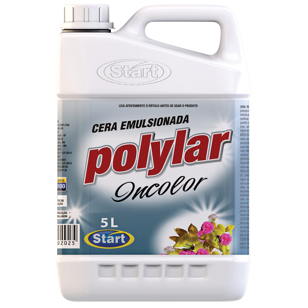 cera emulsionada incolor polylar para pisos 5l start quimica