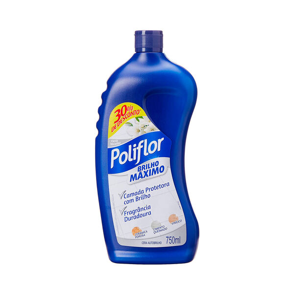 Cera Líquida Max Brilho Incolor 750ml Poliflor