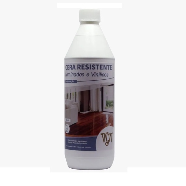 Cera Para Laminados E Vinílicos Resistente Brilhante W&w 1l