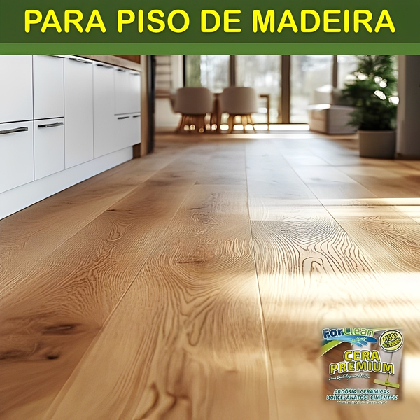 Cera Para Piso de Madeira  - Deixa suave Fragrância no Ambien