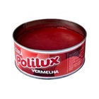 Cera Pastosa Polilux Para Móveis Madeira Lata Vermelha 400g