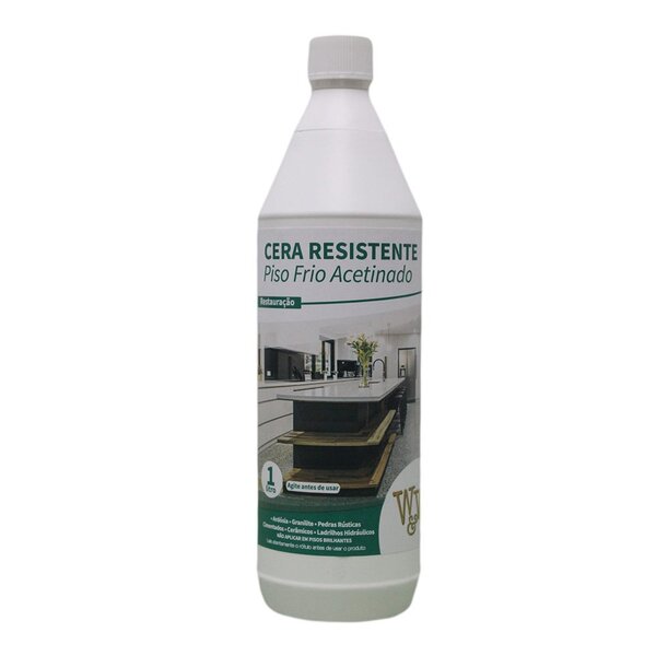 Cera Resistente de Piso Frio Acetinada 1 litro - WW Quimica