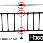 Cerca Alumínio  modulo 180  Premium