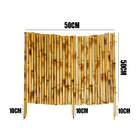Cerca De Bambu Natural Decorativa Para Jardim 50x50cm Acmcb50