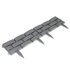 Cerca de Plástico Decorada Tijolo Cinza 17,50x45cm