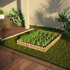 Cerca Madeira Eucalipto Ripada Marrom 30X60cm