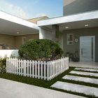 Cerca Madeira Ripada Branca 60X100cm