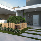 Cerca Madeira Ripada Marrom 60X100cm